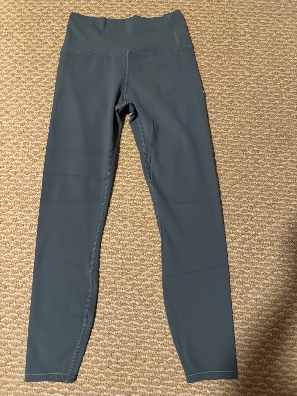 Vuori High-Waist Full-Length Leggings in Slate Blue
